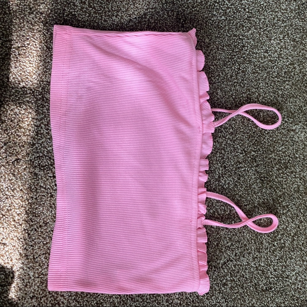 Pink cropped tank